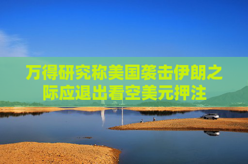 万得研究称美国袭击伊朗之际应退出看空美元押注