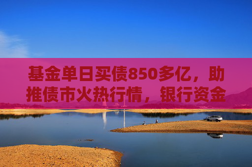 基金单日买债850多亿，助推债市火热行情，银行资金止盈撤离