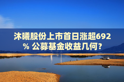 沐曦股份上市首日涨超692% 公募基金收益几何？