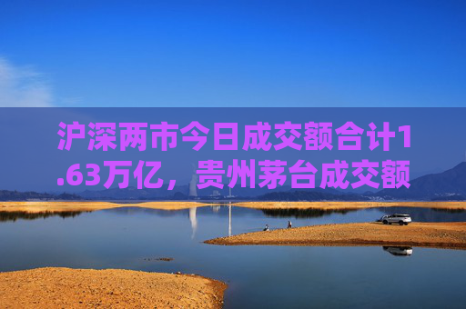 沪深两市今日成交额合计1.63万亿，贵州茅台成交额居首