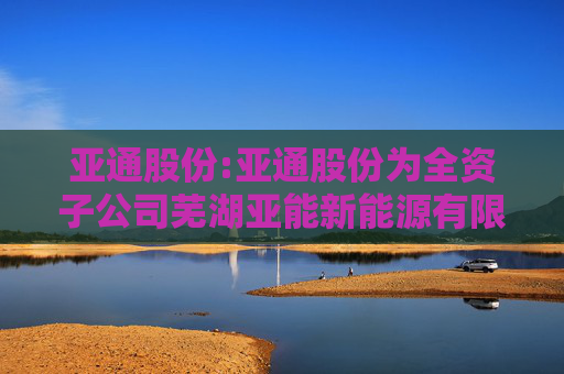 亚通股份:亚通股份为全资子公司芜湖亚能新能源有限责任公司提供担保公告