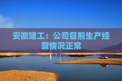 安徽建工：公司目前生产经营情况正常