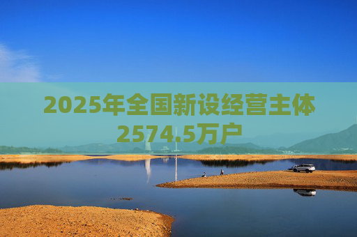 2025年全国新设经营主体2574.5万户