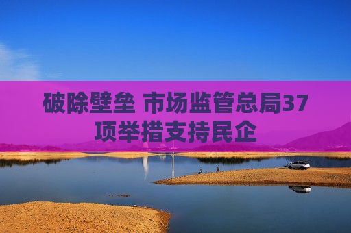 破除壁垒 市场监管总局37项举措支持民企