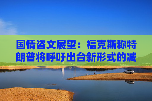 国情咨文展望：福克斯称特朗普将呼吁出台新形式的减税措施