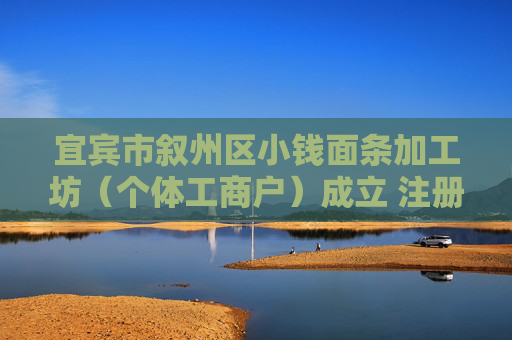 宜宾市叙州区小钱面条加工坊（个体工商户）成立 注册资本30万人民币