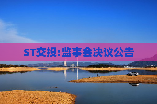 ST交投:监事会决议公告