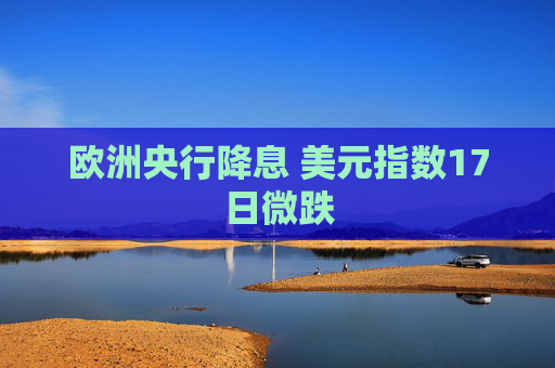 欧洲央行降息 美元指数17日微跌  第1张