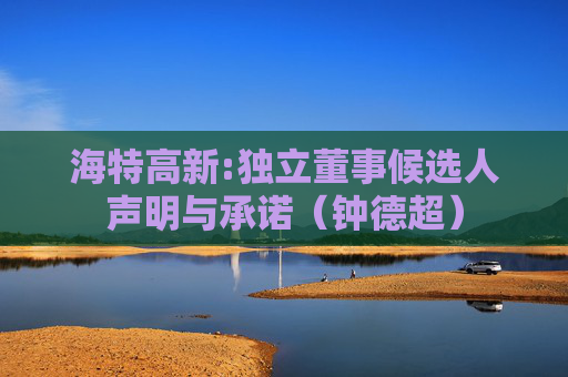 海特高新:独立董事候选人声明与承诺（钟德超）