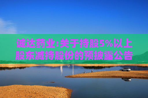 诚达药业:关于持股5%以上股东减持股份的预披露公告  第1张