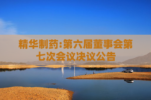 精华制药:第六届董事会第七次会议决议公告