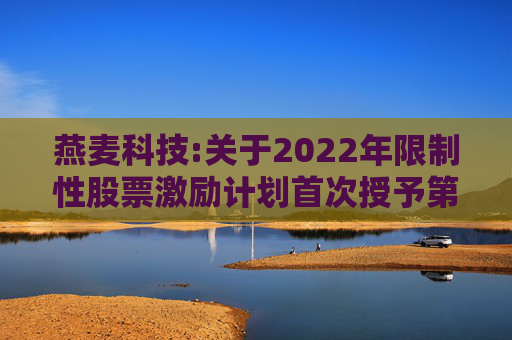 燕麦科技:关于2022年限制性股票激励计划首次授予第二个归属期归属结果暨股份上市的公告