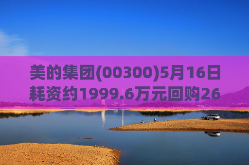 美的集团(00300)5月16日耗资约1999.6万元回购26.21万股A股