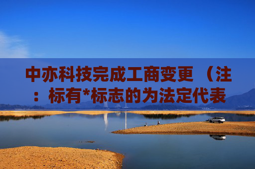 中亦科技完成工商变更 （注：标有*标志的为法定代表人）1 杨进* 董事长2 邵峰 董事3 田传科 董事4 陈磊 独立董事5 汪仁华 独立董事6 田传科 总经理7 龚学廷 监事会主席8 乔举 监事9 王海巍 监事任董事（理事）、经理、监事