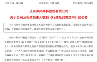 造假被罚，退市风险仍存，603398为何逆势涨停？