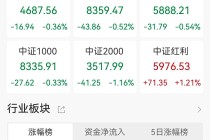 A股收评：三大指数齐跌，创业板指跌近1%，风电、化纤板块逆市大涨