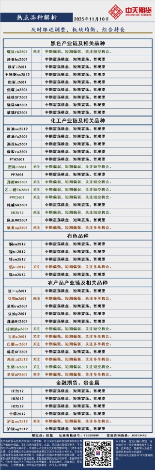 中天策略:11月10日市场分析