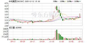 中利集团：连续2个交易日收盘价格涨幅偏离值累计超过20%