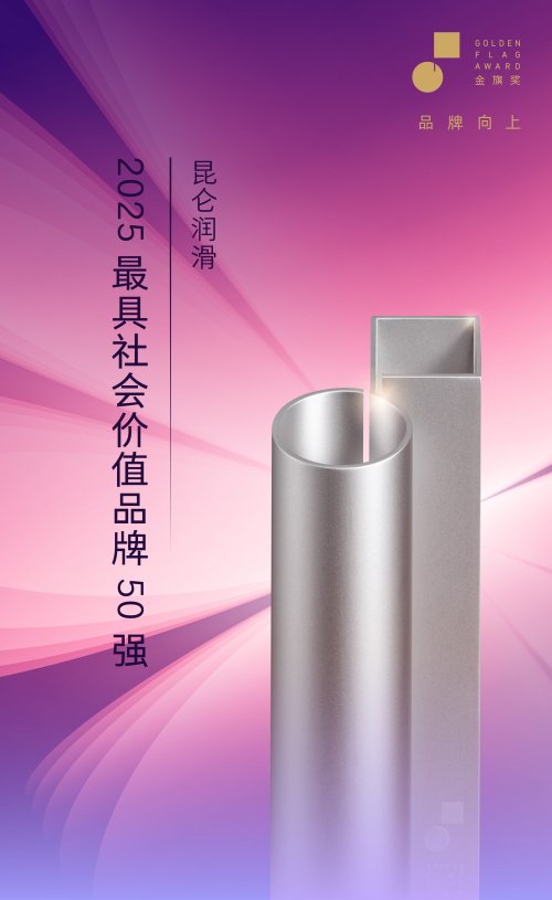 昆仑润滑荣获金旗奖2025年度最具社会价值品牌50强 第1张 昆仑润滑荣获金旗奖2025年度最具社会价值品牌50强 第1张