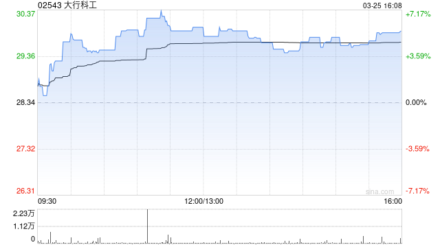 大行科工获RAYS Capital Partners Limited增持1万股 每股作价约28.16港元  第1张